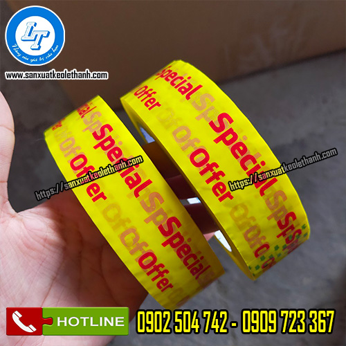 Băng keo in logo chữ specail Băng keo in logo chữ specail