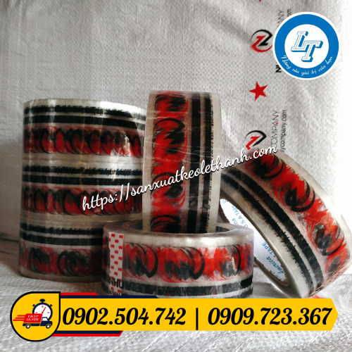 Băng keo in logo nền trong giá rẻ Băng keo in logo nền trong giá rẻ