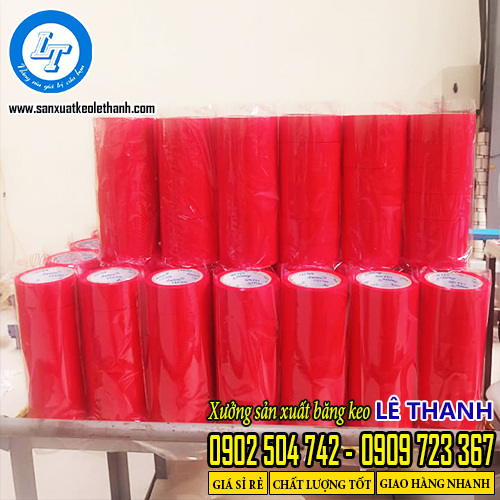 băng keo màu đỏ tại xưởng sản xuất