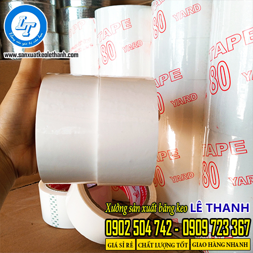 băng keo opp màu trắng