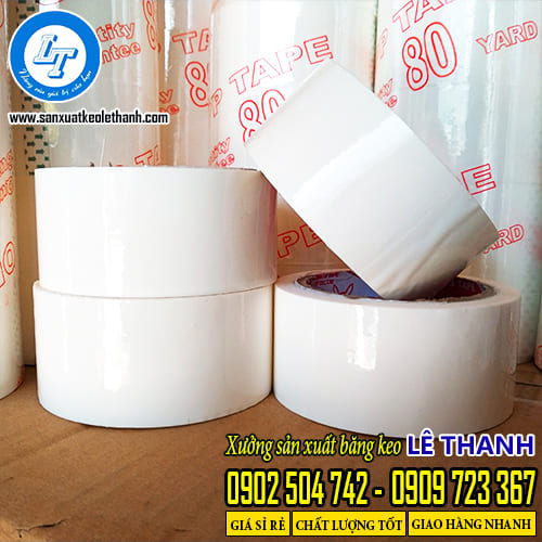 Băng keo màu trắng, sản xuất theo yêu cầu