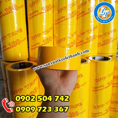 Băng keo màu trang trí màu vàng