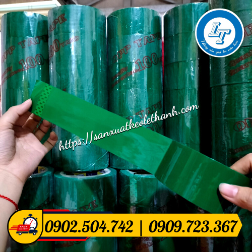 Băng keo màu xanh 4f8, 100y Băng keo màu xanh 4f8, 100y