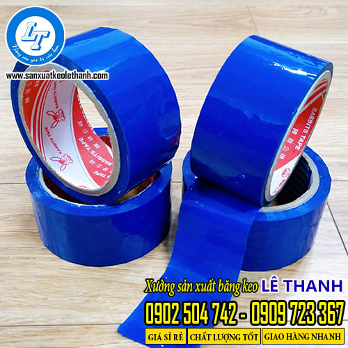 Băng keo màu xanh cuộn 100y