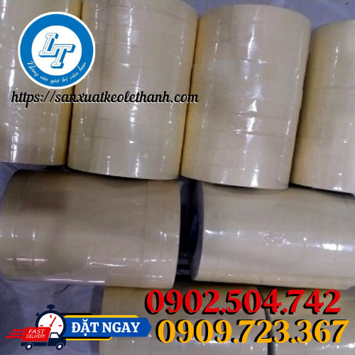 Băng keo mút xốp 2 mặt màu vàng trắng Băng keo mút xốp 2 mặt màu vàng trắng