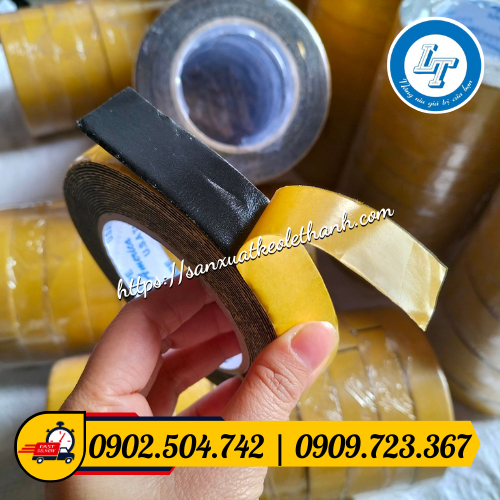 băng keo mút xốp đen 2 mặt băng keo mút xốp đen 2 mặt