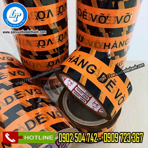 Băng keo niêm phong màu cam, đủ yard, đủ kích thước