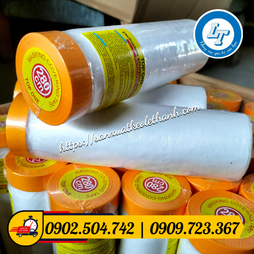 Cuộn băng keo nilon che sơn Cuộn băng keo nilon che sơn