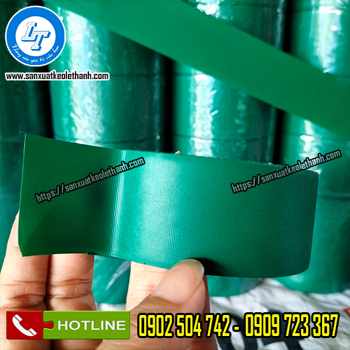 Băng keo simili cuộn màu xanh lá Băng keo simili cuộn màu xanh lá