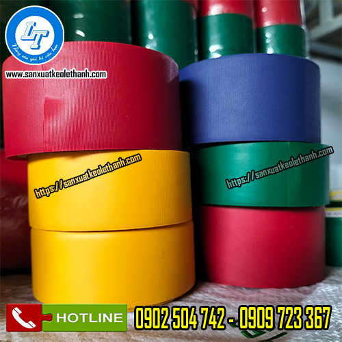 Băng keo simili cuộn màu đỏ vàng xanh Băng keo simili cuộn màu đỏ vàng xanh
