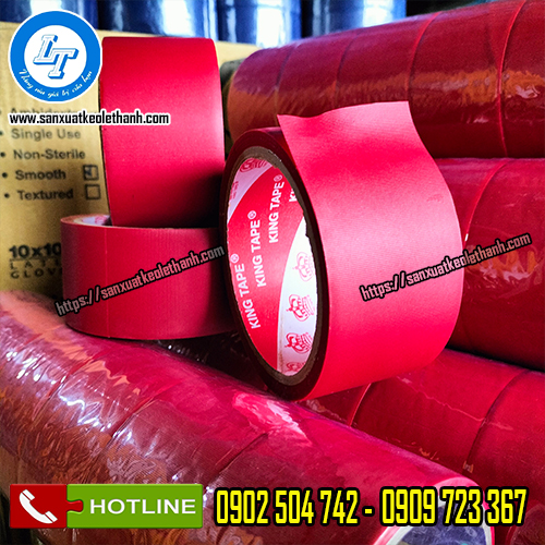 Băng keo simili cuộn màu đỏ Băng keo simili cuộn màu đỏ
