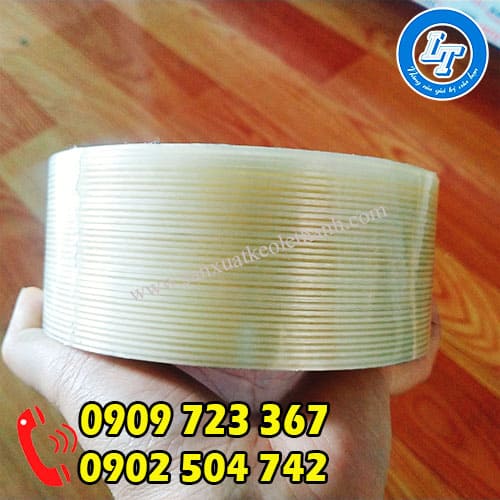 Băng keo sợi thủy tinh chịu nhiệt 1 sợi