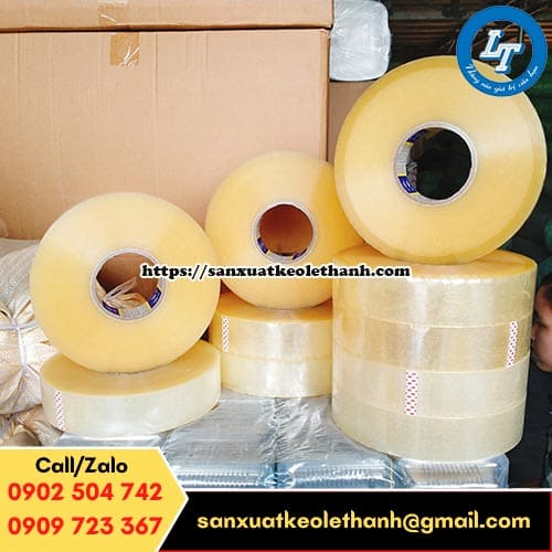 Băng keo trong dán thùng loại to Băng keo trong dán thùng loại to