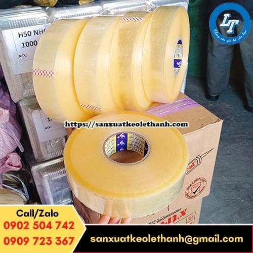 Băng keo trong dán thùng loại to Băng keo trong dán thùng loại to
