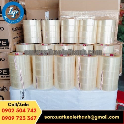 Băng keo trong opp bám dính tốt, độ đàn hồi cao Băng keo trong opp bám dính tốt, độ đàn hồi cao