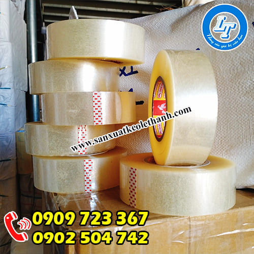 Băng keo trong dán thùng cuộn to