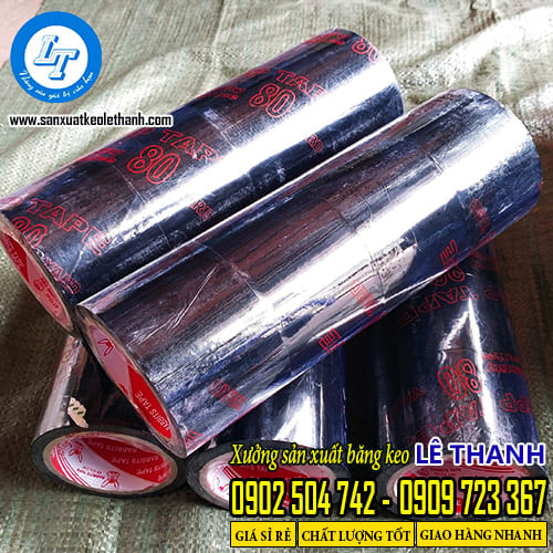 Băng keo vải vá bao bạt màu đen