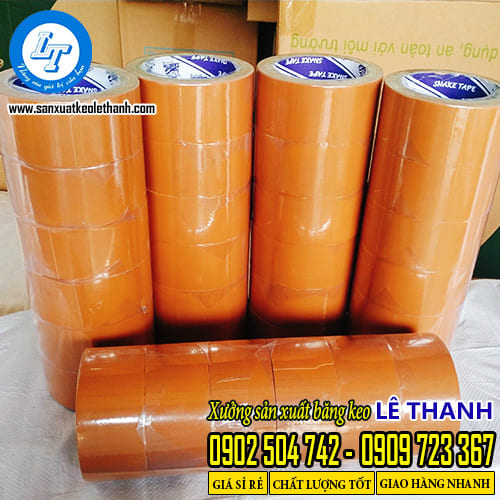 Băng keo vải vá bao bạt màu nâu