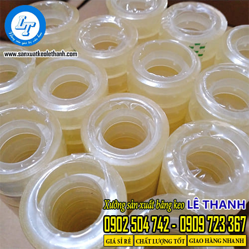 Băng keo văn phòng phẩm có lõi nhựa chắc chắn