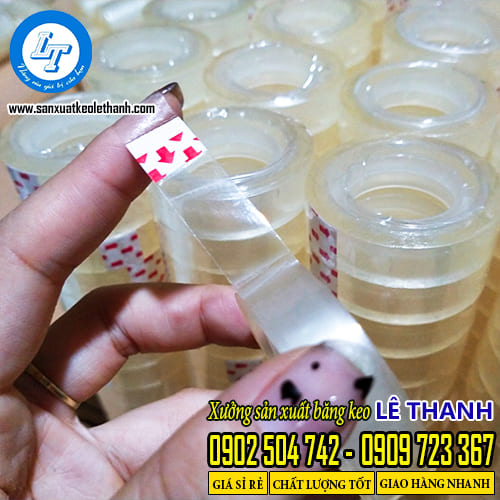 Băng keo văn phòng phẩm được sản xuất từ chất liệu opp