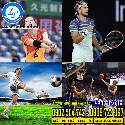 Các môn thể thao có thể sử dụng băng keo đá banh