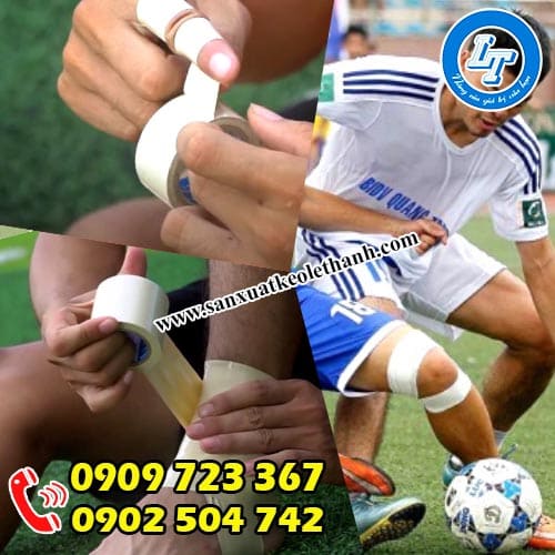 Các vị trí khi quấn băng keo đá banh