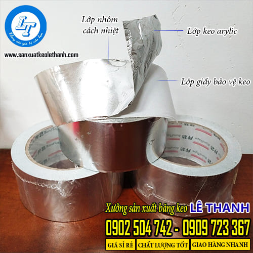 Cấu tạo băng keo nhôm aluminium