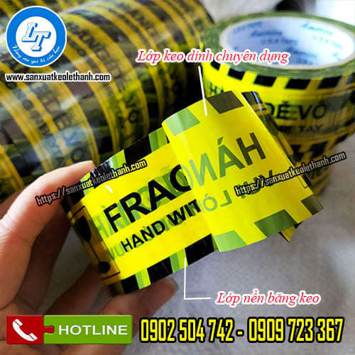 Cấu tạo băng keo hàng dễ vỡ