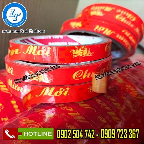 Cấu tạo của băng keo chúc mừng năm mới