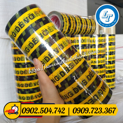 băng keo niêm phong hàng dễ vỡ cây 6 cuộn băng keo niêm phong hàng dễ vỡ cây 6 cuộn