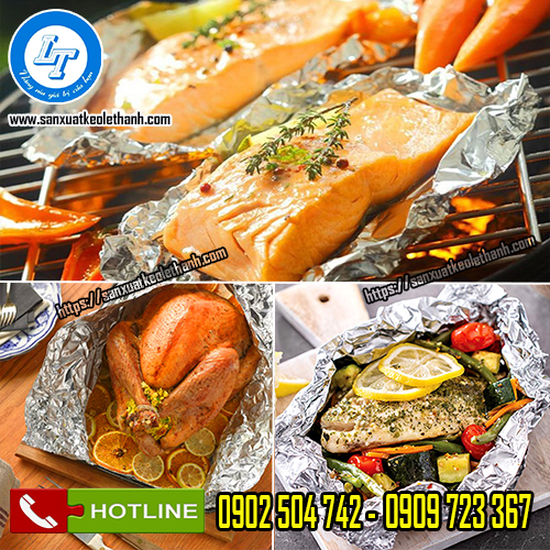 Giấy bạc nướng dùng để chế biến thực phẩm Giấy bạc nướng dùng để chế biến thực phẩm