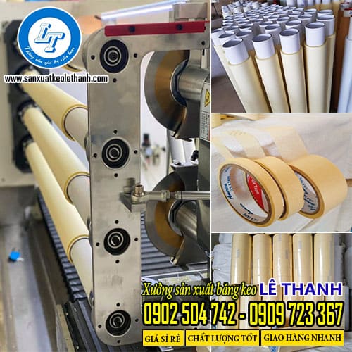 Cơ sở sản xuất băng keo giấy vàng trắng