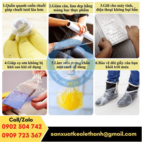 Các công dụng của màng bọc thực phẩm Các công dụng của màng bọc thực phẩm