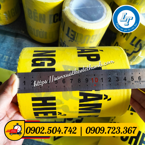 Cuộn băng cảnh báo cáp ngầm 15cm Cuộn băng cảnh báo cáp ngầm 15cm