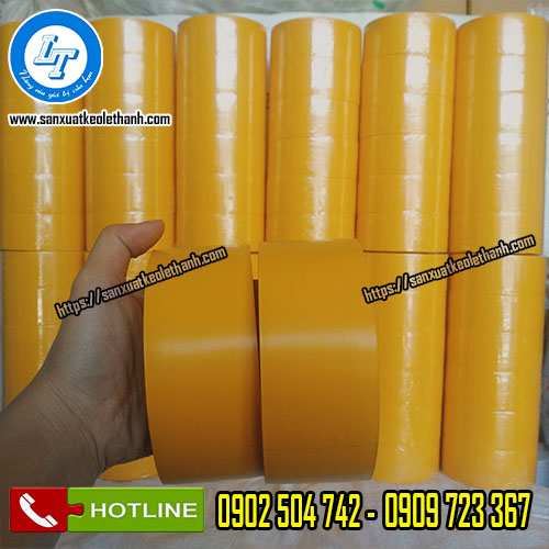 Cuộn băng keo dán nền màu vàng Cuộn băng keo dán nền màu vàng