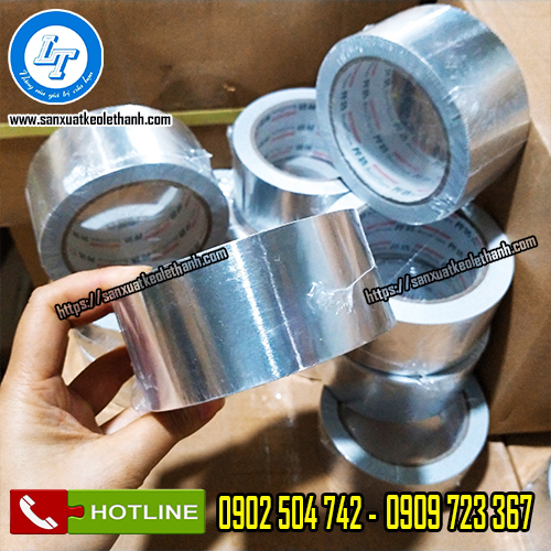 Cuộn băng keo nhôm bạc 33m Cuộn băng keo nhôm bạc 33m