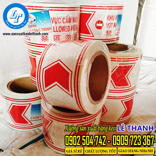 Cuộn băng rào công trình Lê Thanh