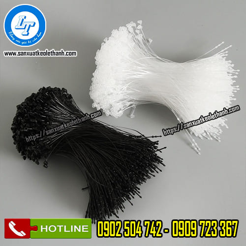 Đạn xỏ nhựa 5 inch trắng đen