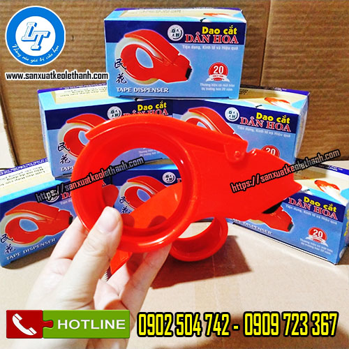 Dao cắt băng keo cầm tay thiết kế chắc chắn, nhỏ gọn