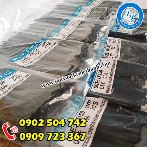 Dây rút nhựa buộc dây điện màu đen giá rẻ