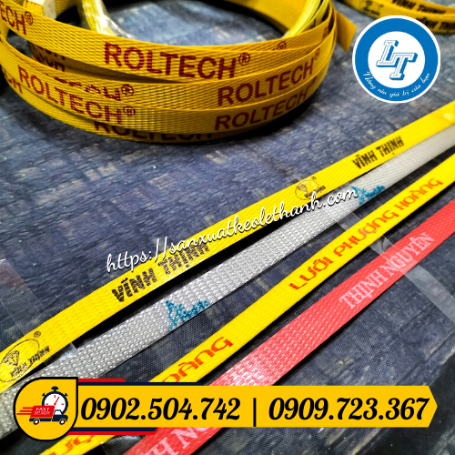 Dây đai nhựa in logo Dây đai nhựa in logo