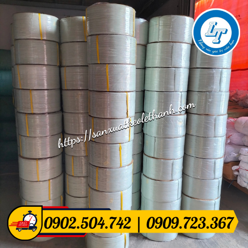 Dây đai nhựa màu trắng Dây đai nhựa màu trắng
