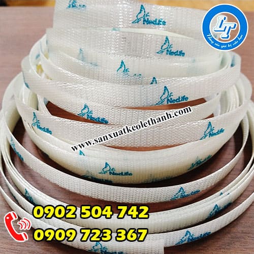 Dây đai nhựa nguyên sinh in logo