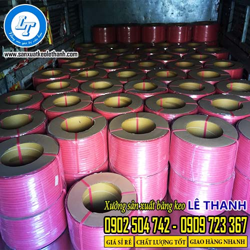 Dây đai nhựa pp màu hống
