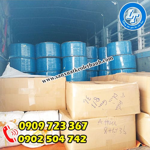 Dây đai nhựa hàng giao cho khách