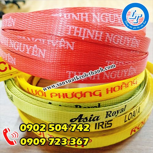 Dây đai nhựa in logo