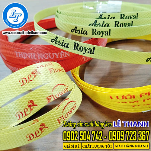 Dây đai nhựa PP in logo