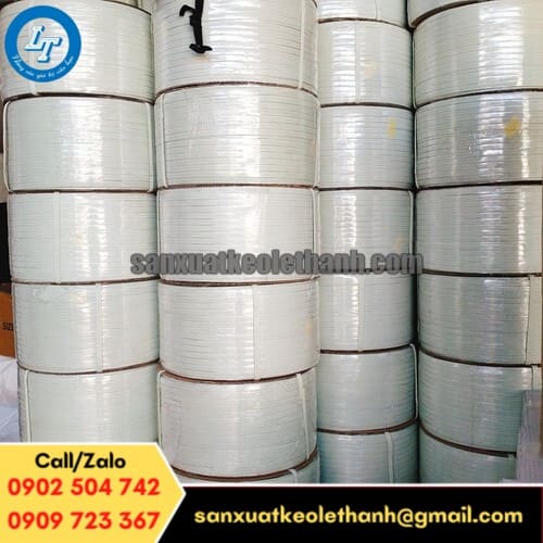 Dây đai nhựa pp màu trắng Dây đai nhựa pp màu trắng