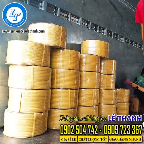 Dây đai nhựa pp màu vàng