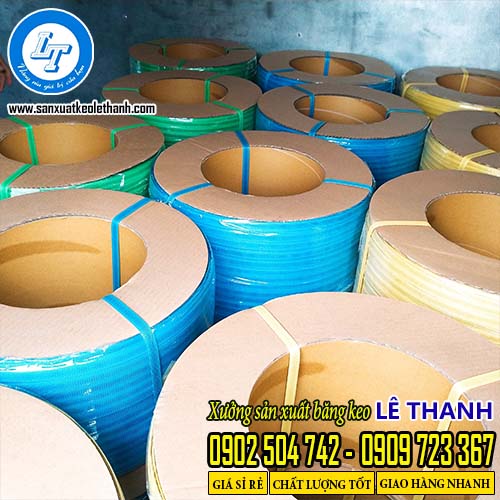 Cuộn dây đai nhựa đóng thùng nhiều màu